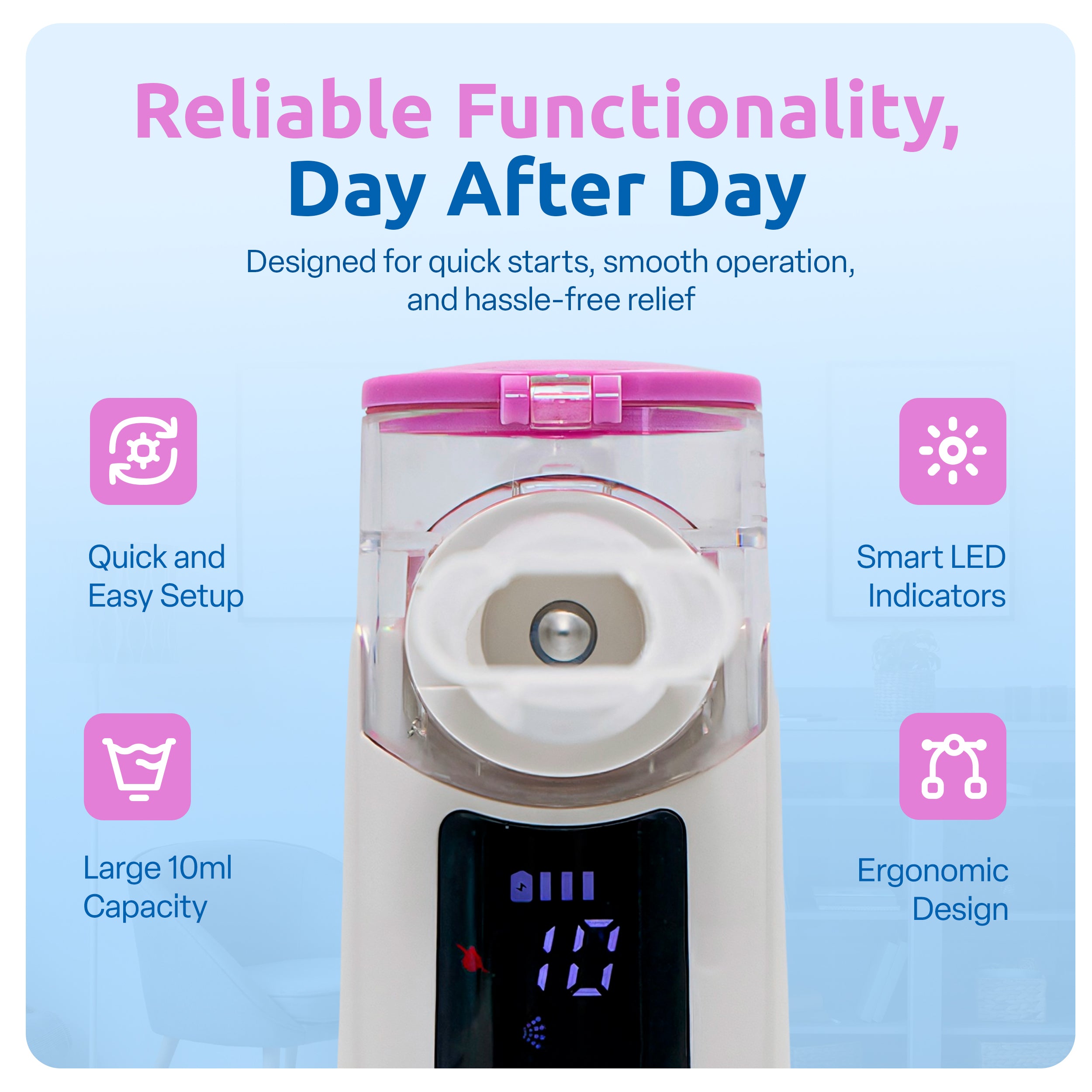 Hydra-Neb Portable Mesh Nebulizer